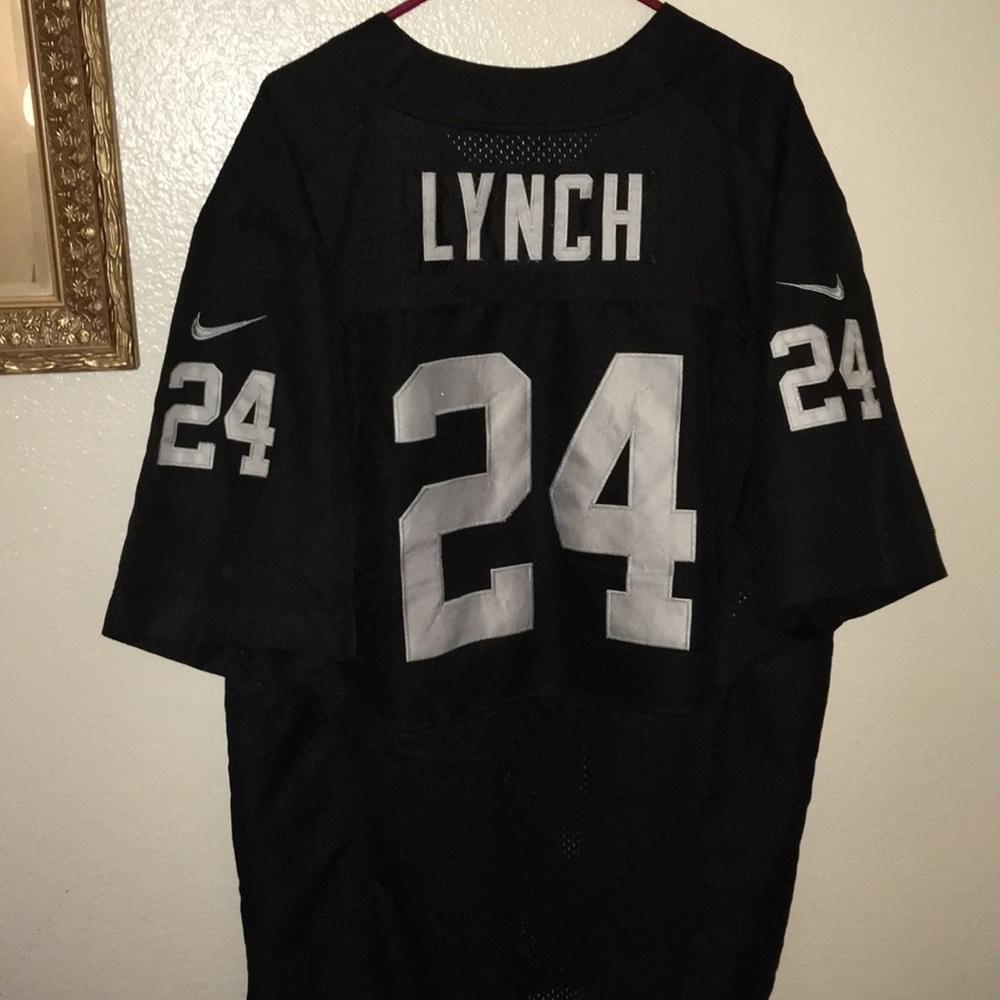 Authentic Stitched Color Rush Lynch Raiders Jersey